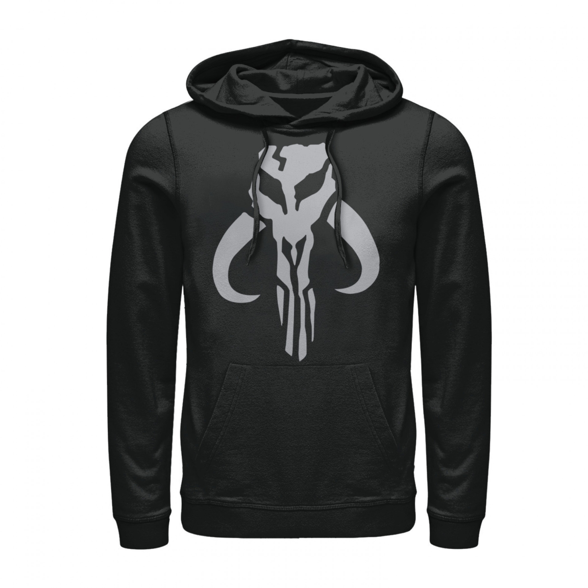 The Mandalorian Mythosaur Logo Pull Over Hoodie, Black - Small