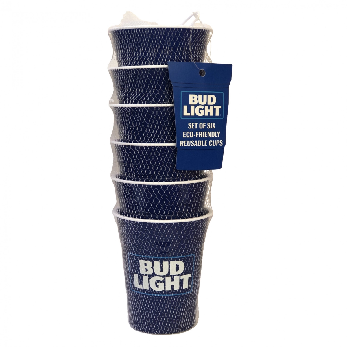 Picture of Bud Light 828896 Eco-Friendly Reusable Plastic Cups - Pack of 6