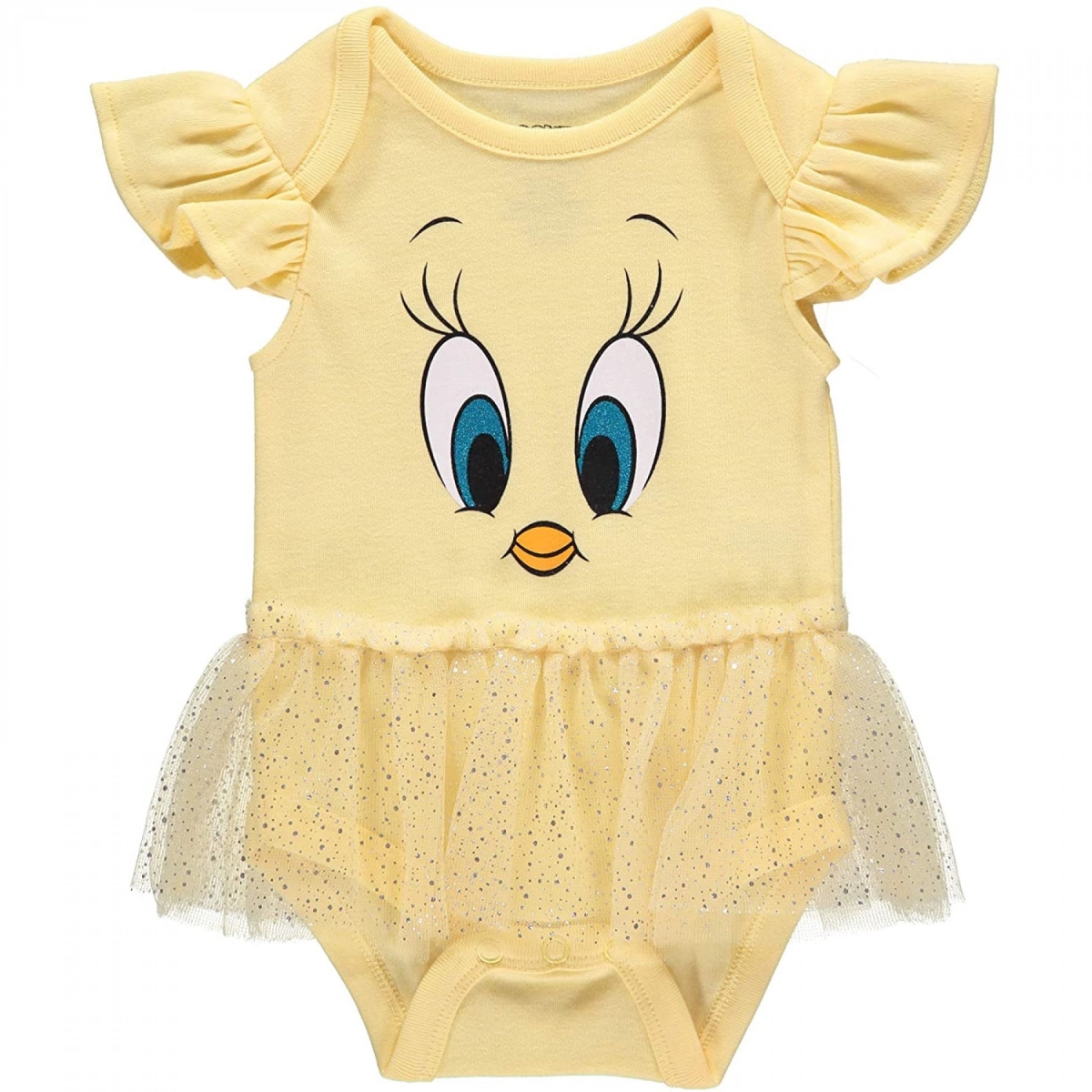 Picture of Looney Tunes 815830-3-6months Tweety Bird Snapsuit with Faux Skirt&#44; Yellow - 3-6 Months