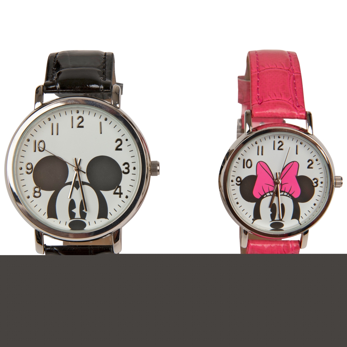 Picture of Mickey Mouse 826059 His & Hers Watch Set&#44; Black & Pink