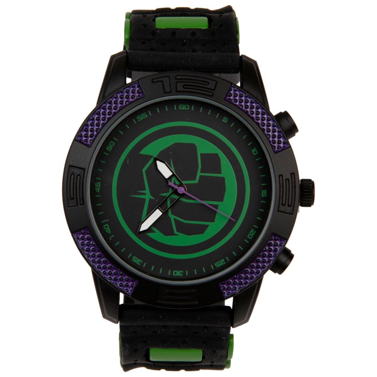 Picture of Incredible Hulk 817085 Symbol Marvel Watch with Silicone Band
