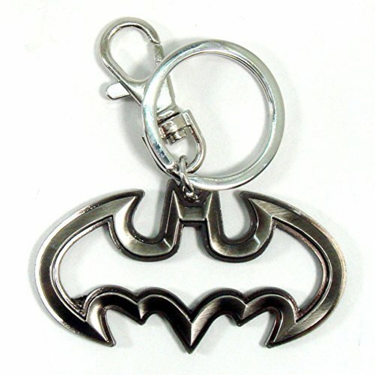Picture of Batman 828466 Batman Logo Cutout Pewter Keychain&#44; Silver