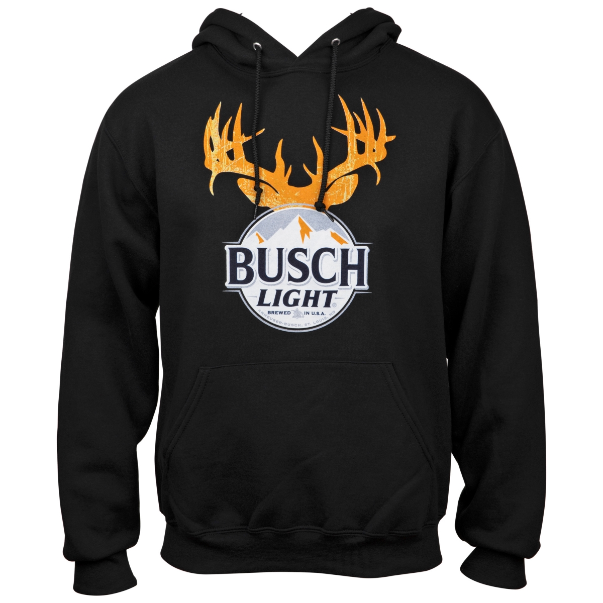 Light Deer Antlers Hunters Hoodie, Medium