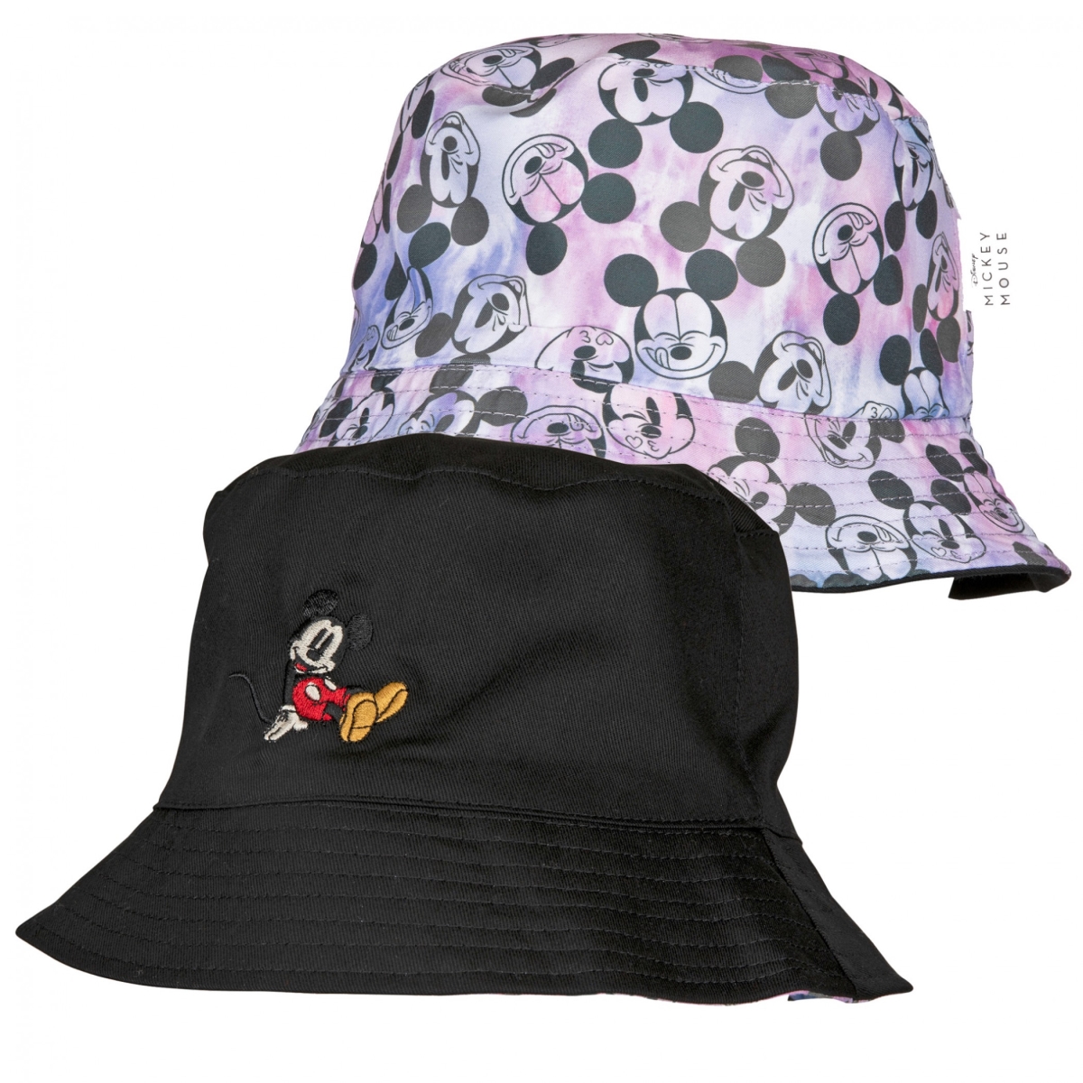 823614 Disney  Sitting & All Over Faces Reversible Bucket Hat -  Mickey Mouse