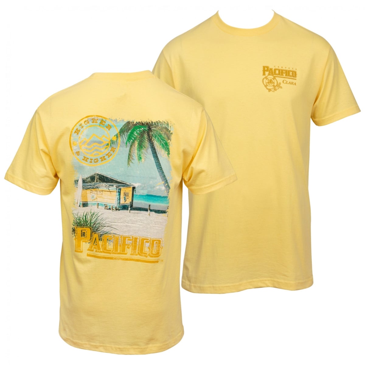 Clara Beach Scene Front & Back Print T-Shirt, Extra Large