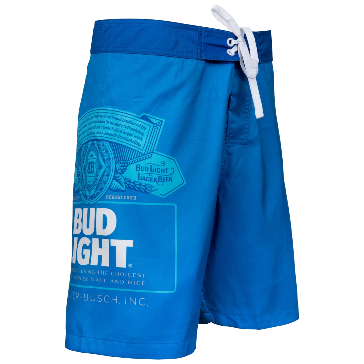 Picture of Bud Light 825340-large 36-38 Label Board Shorts, Large - Size 34