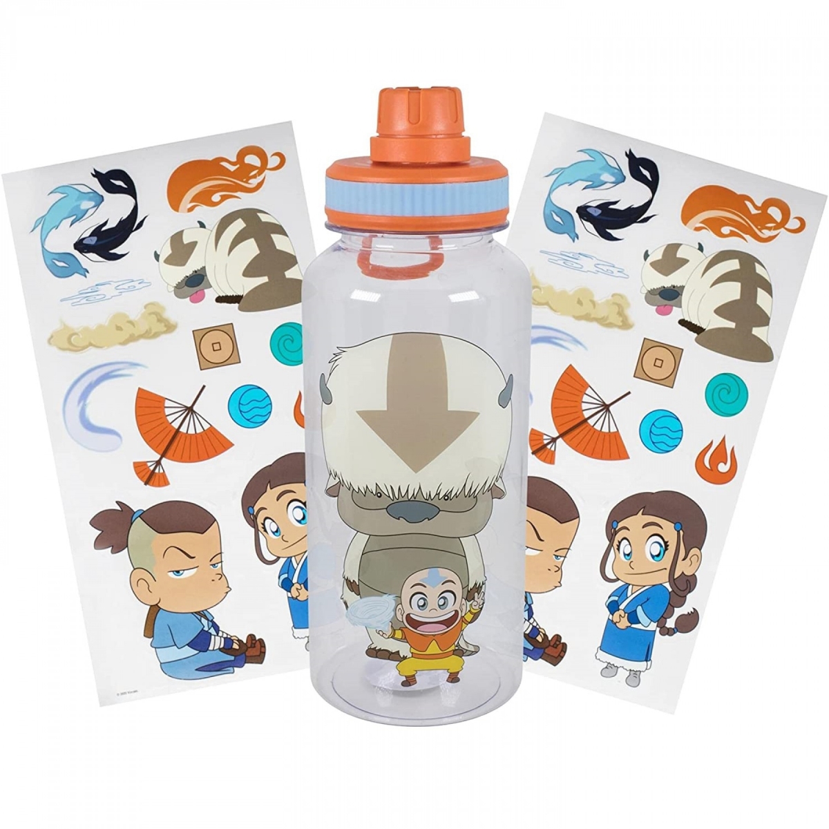 Picture of Anime & Manga 825656 32 oz Avatar - The Last Airbender Chibi Icons Water Bottle with Stickers
