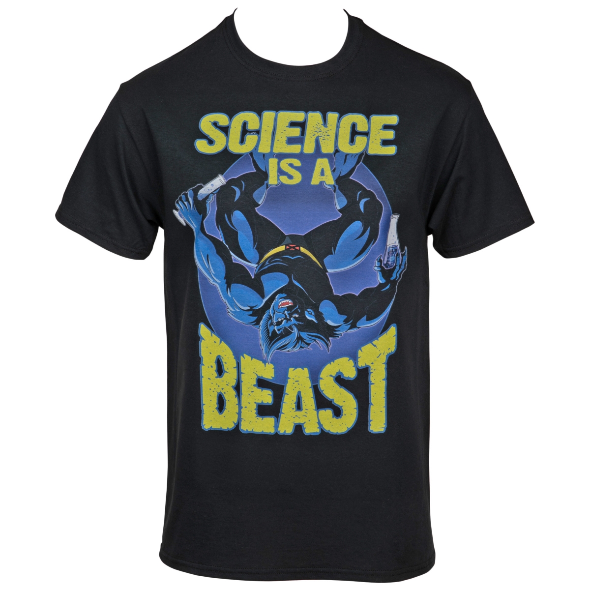 827240-4xlarge Marvel Science is a Beast T-Shirt for Men, Black - 4XL