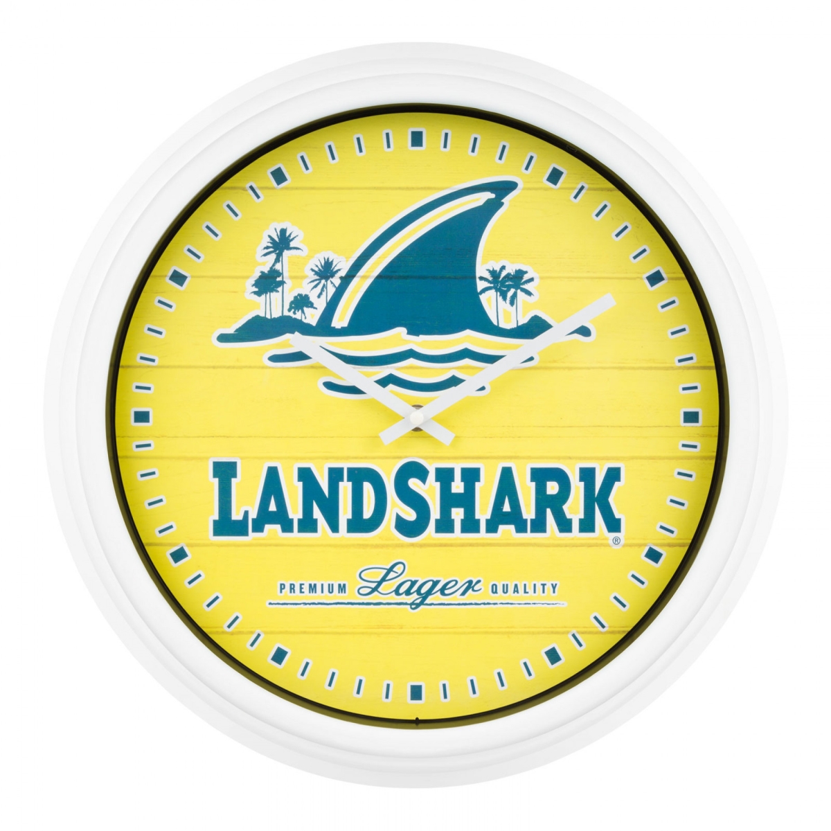 Logo Wall Clock, Yellow