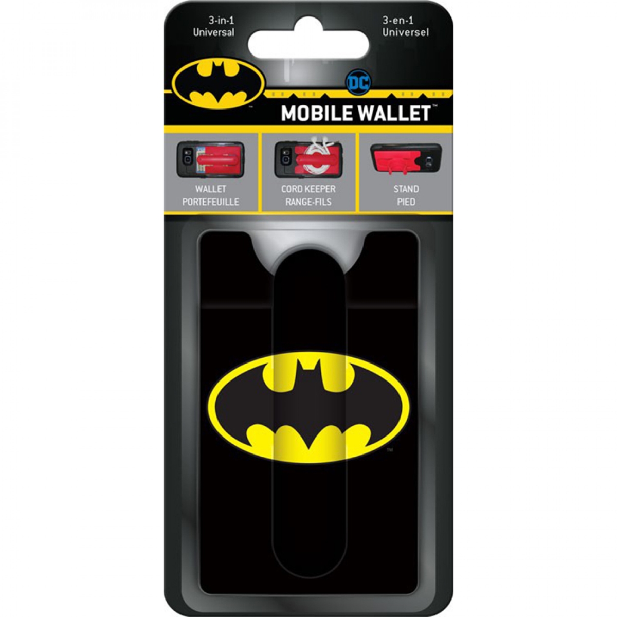 Picture of Trends International 831654 6.375 x 3 x 0.25 in. Batman Logo 3-in-1 Mobile Wallet&#44; Multi Color