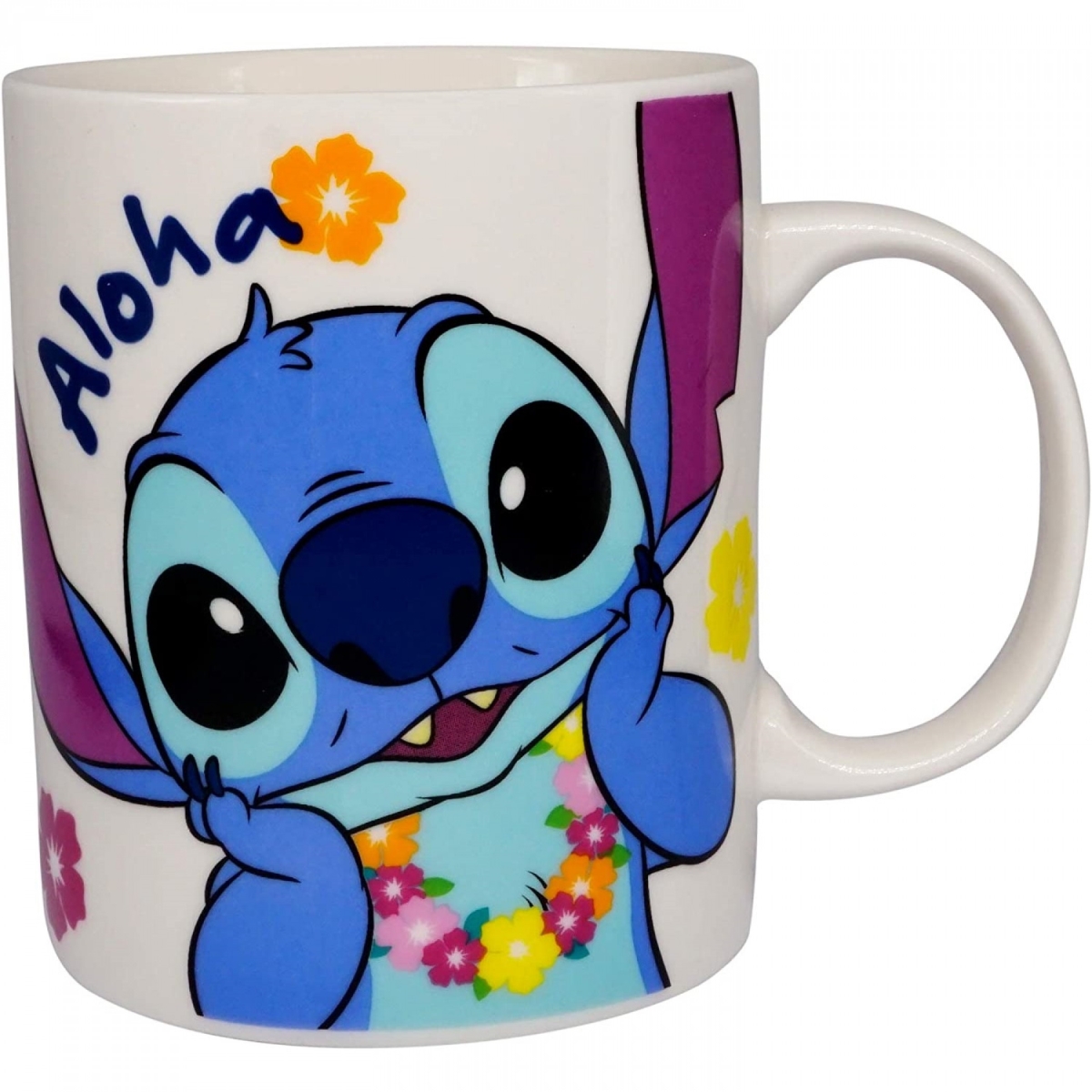 Picture of Disney 825689 11 oz Lilo & Stitch Character Aloha Ceramic Mug&#44; Multi Color