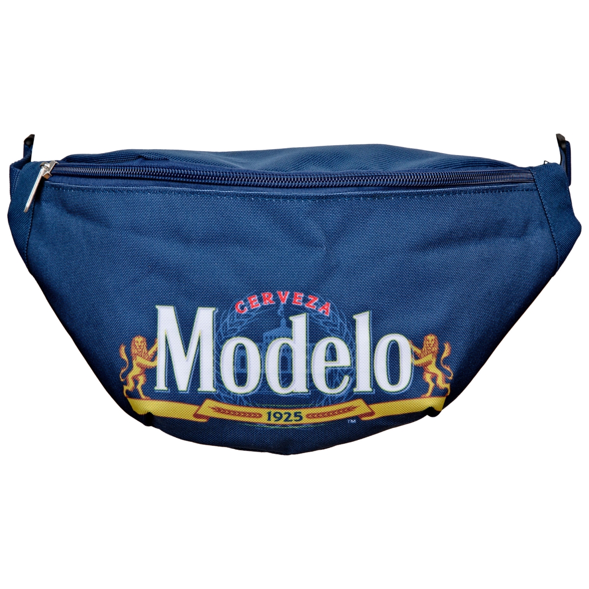 Picture of Modelo Especial 822538 Modela Especial Brand Label Fanny Pack, Blue