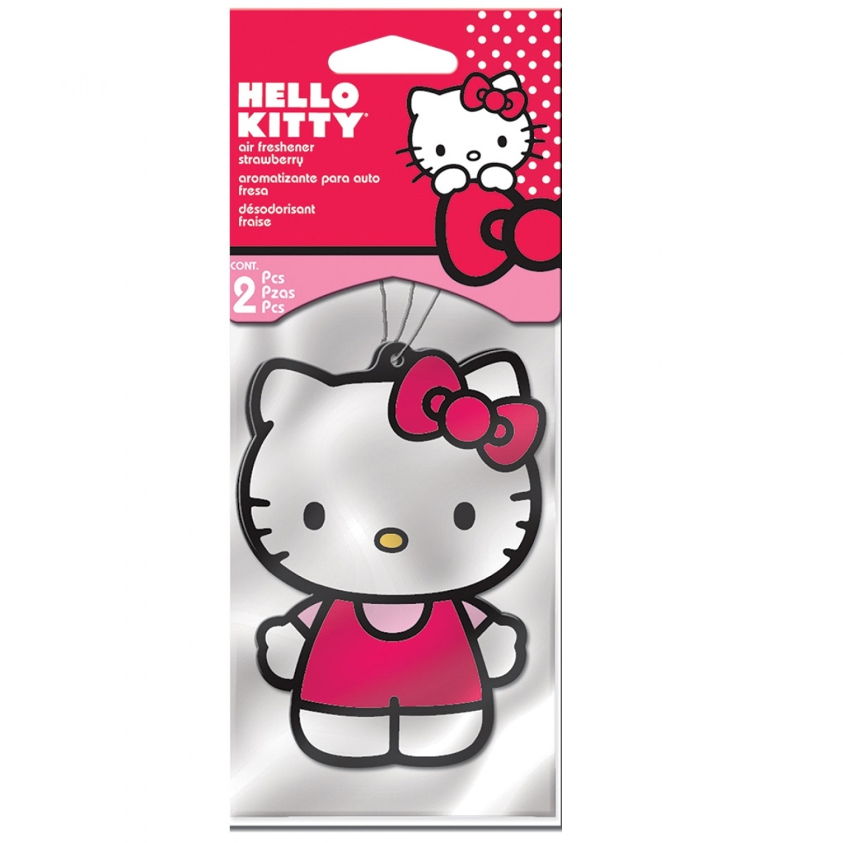 Picture of Hello Kitty 828371 Hello Kitty Strawberry Air Freshener, Pack of 2