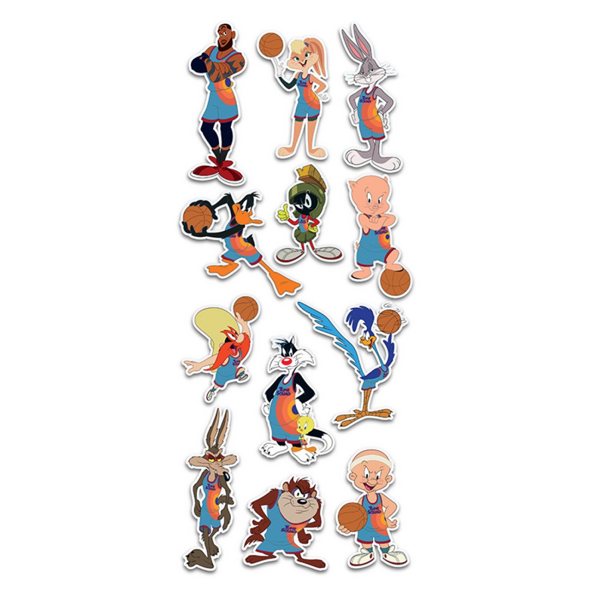 Picture of Space Jam 833259 Looney Tunes Multi Character Elektroplate Decal Pack