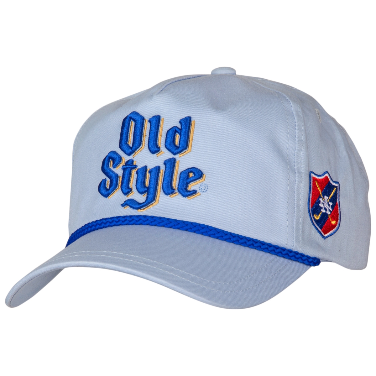Picture of Old Style 820230 Old Style Roped Brim Adjustable Snapback Hat&#44; Blue