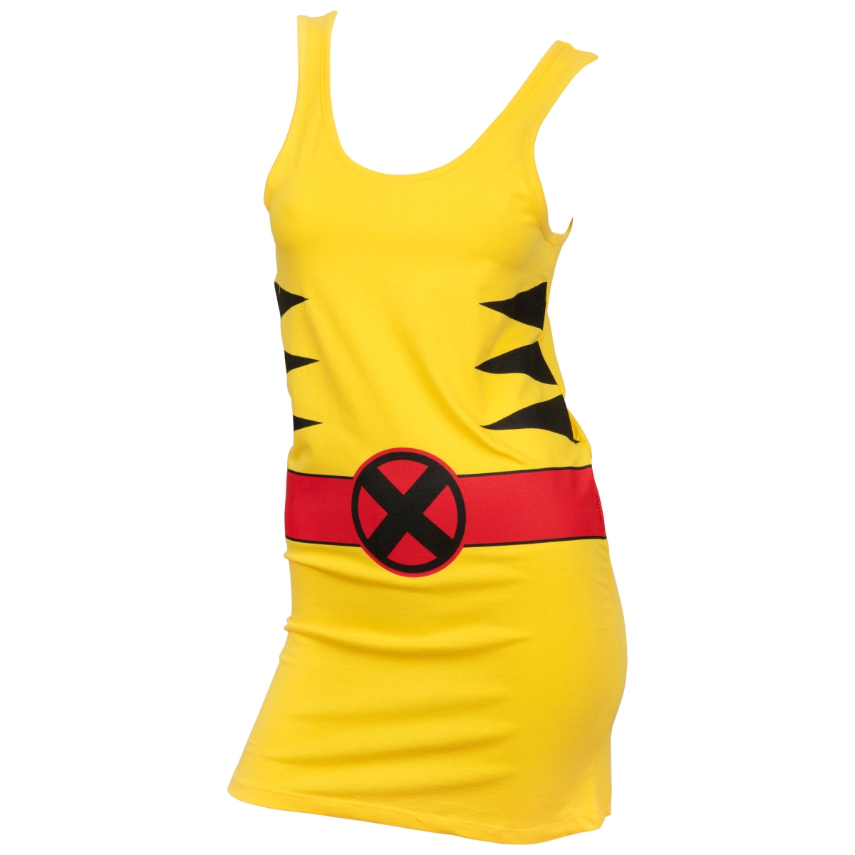 Picture of X-Men 832808-medium X-Men Juniors Costume Tunic Tank Dress&#44; Yellow - Medium