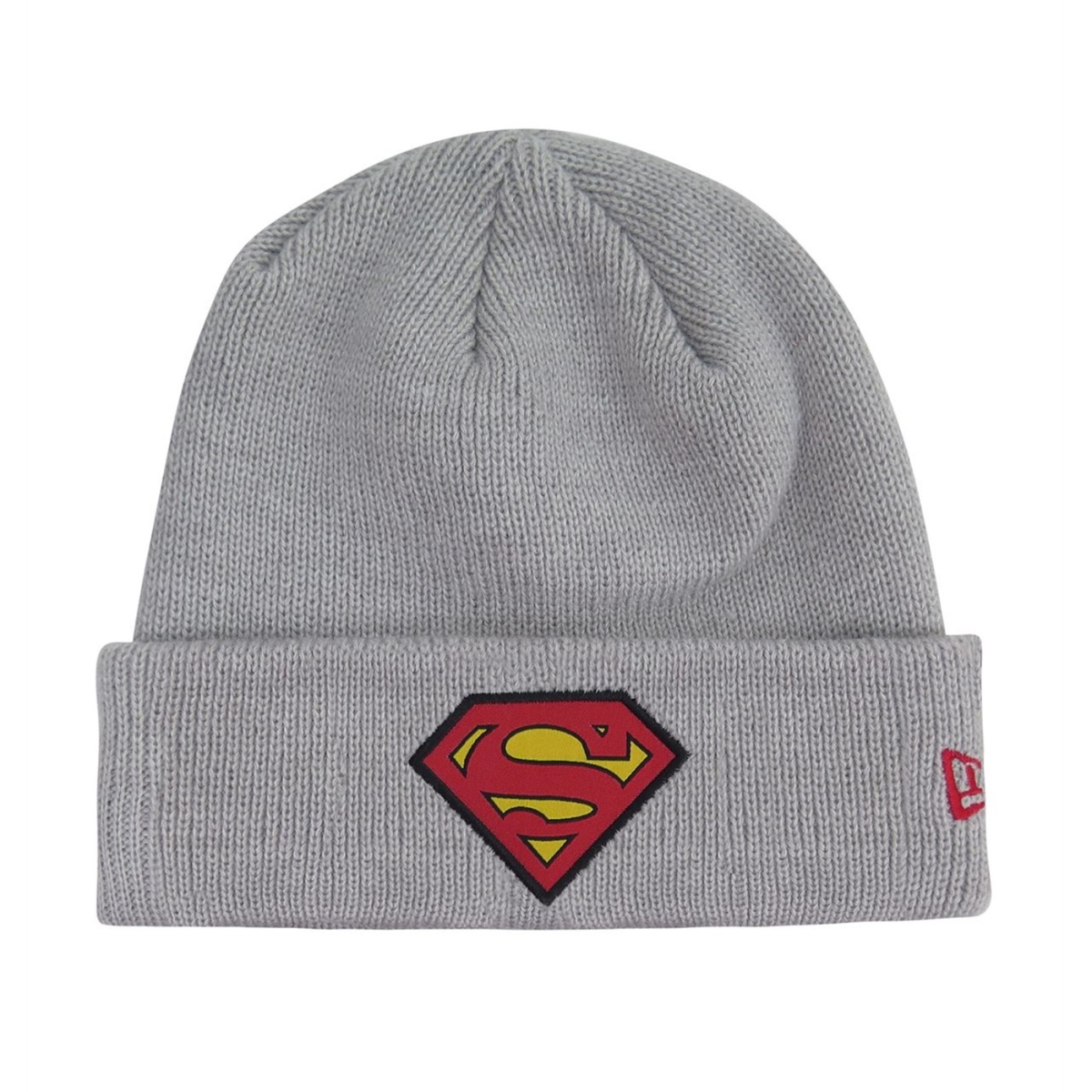 beansupsympatchgreycuff  Symbol Patch on Gray Cuff Beanie, Gray