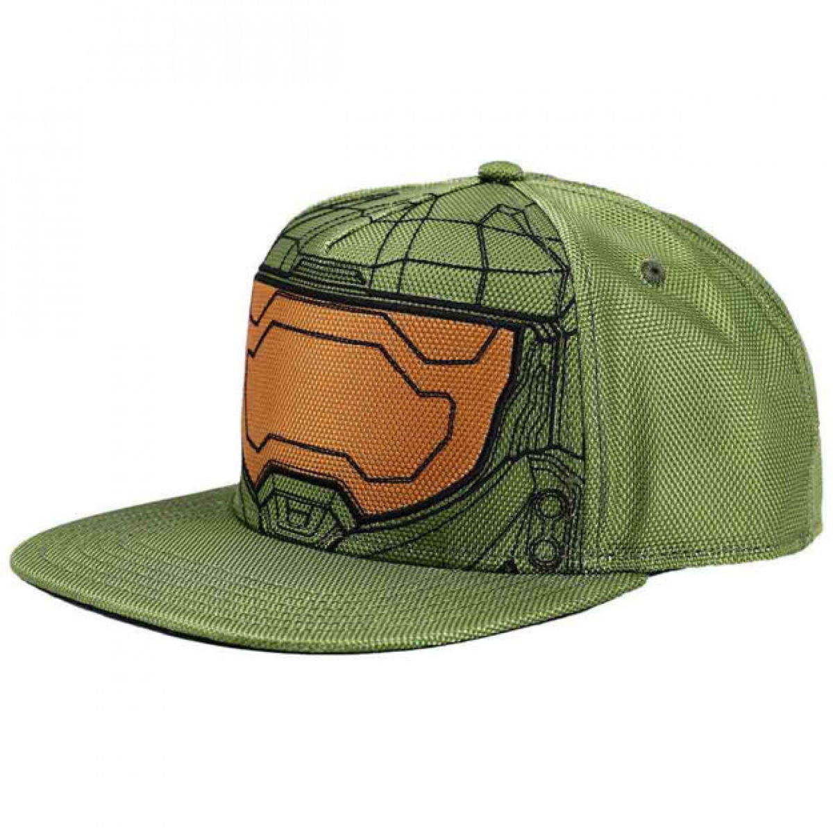 Picture of Halo 833649 Halo Infinite Master Chief Helmet Flat Bill Snapback Hat