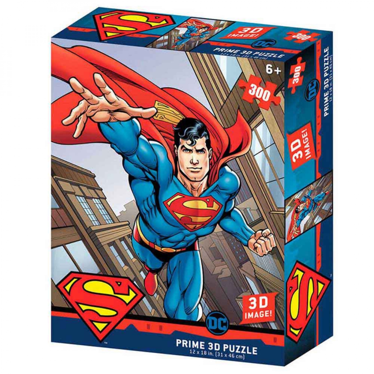 Picture of Superman 834399 DC Comics Superman Flying 3D Image Puzzle&#44; 300 Piece