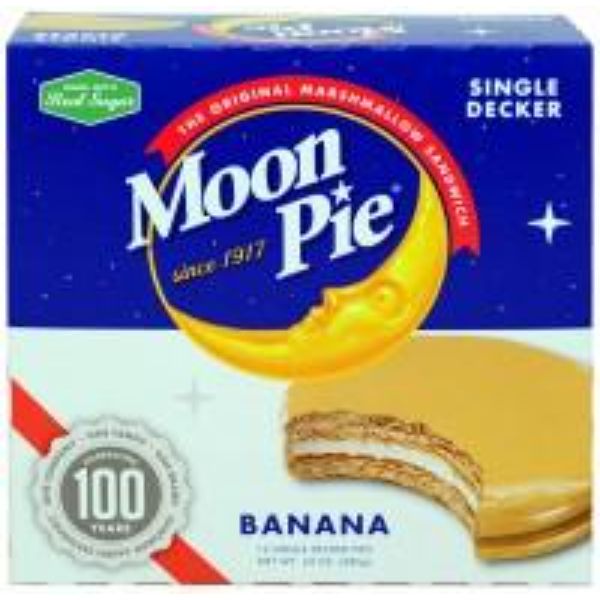Picture of Moonpie 14413BX Single Decker Banana Pie - 2 Boxes of 12 Pies