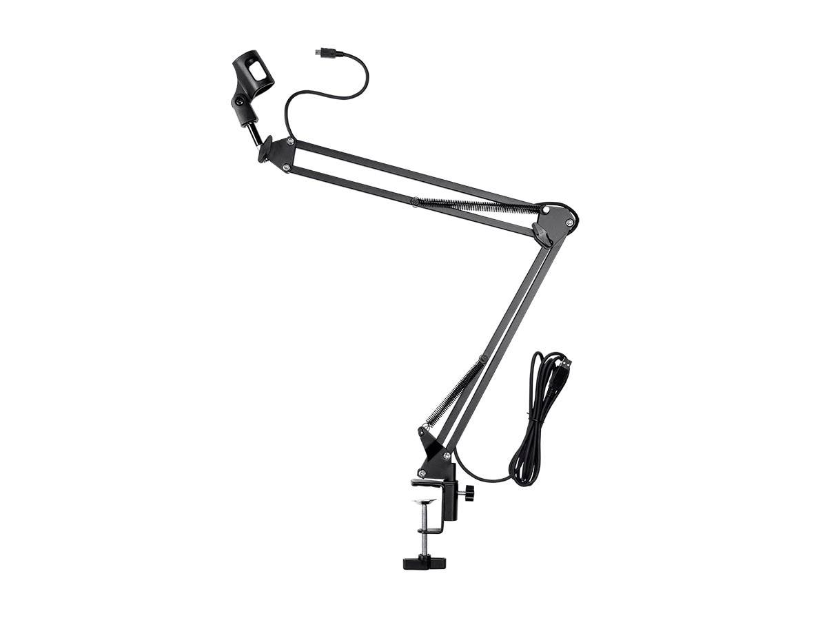 Picture of Monoprice 602507 Stage Right Suspension Boom Scissor Broadcast Mic Stand with Integrated Mini USB Cable