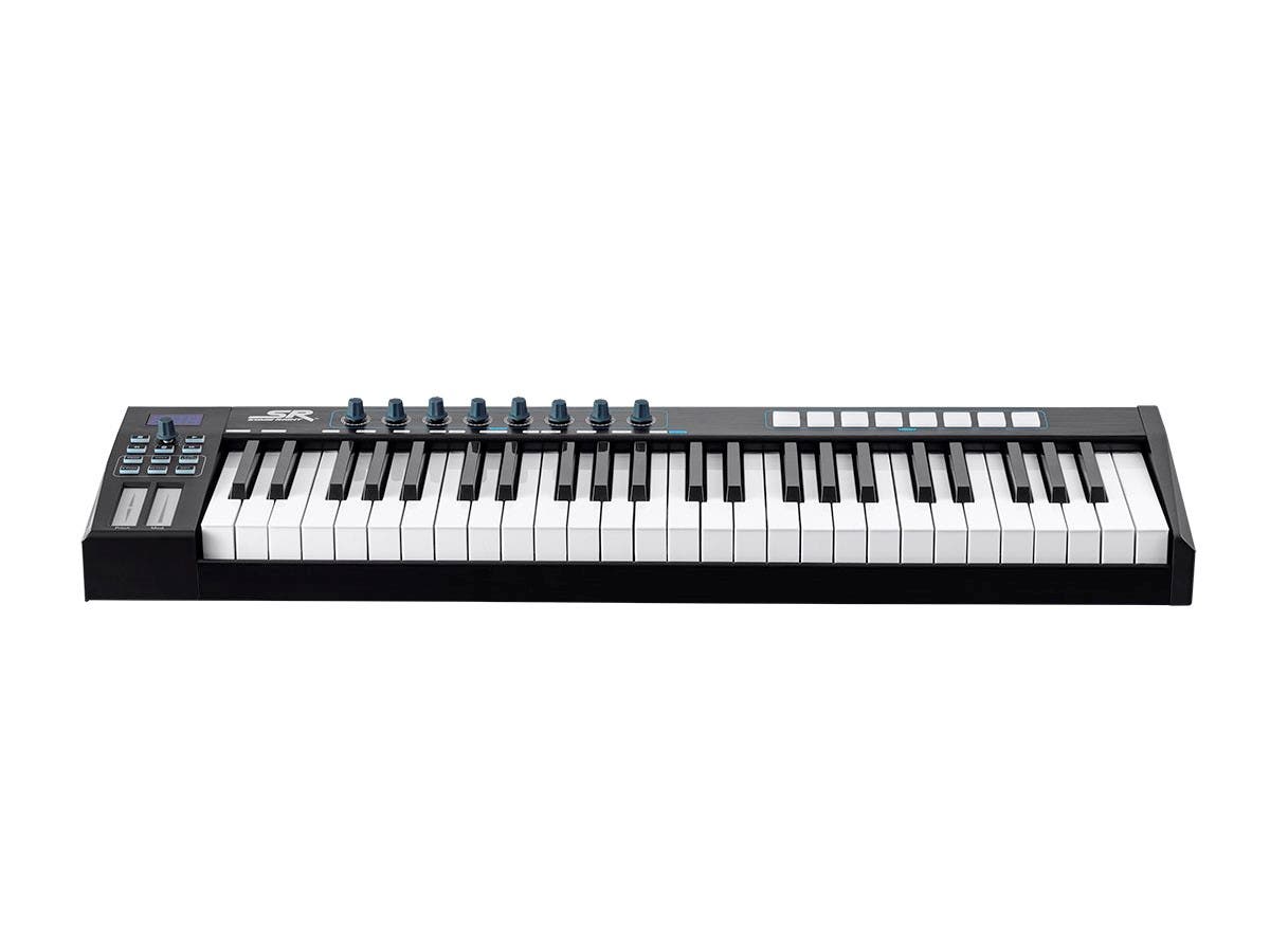 Picture of Monoprice 625889 Stage Right SRK49 USB MIDI Keyboard Controller with Pads