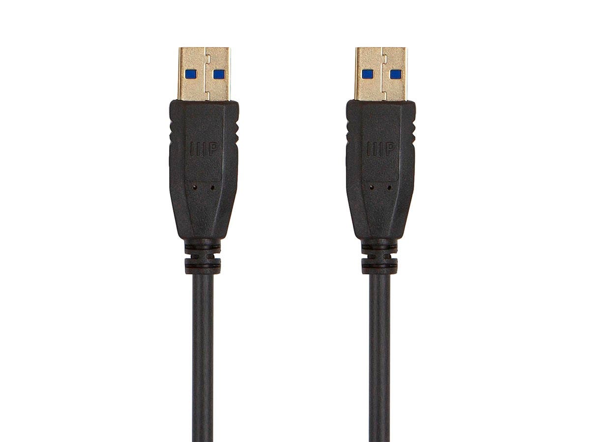 USB 3.0 Type-A to Type-A Cable - Black - 6 ft - Flexible Design