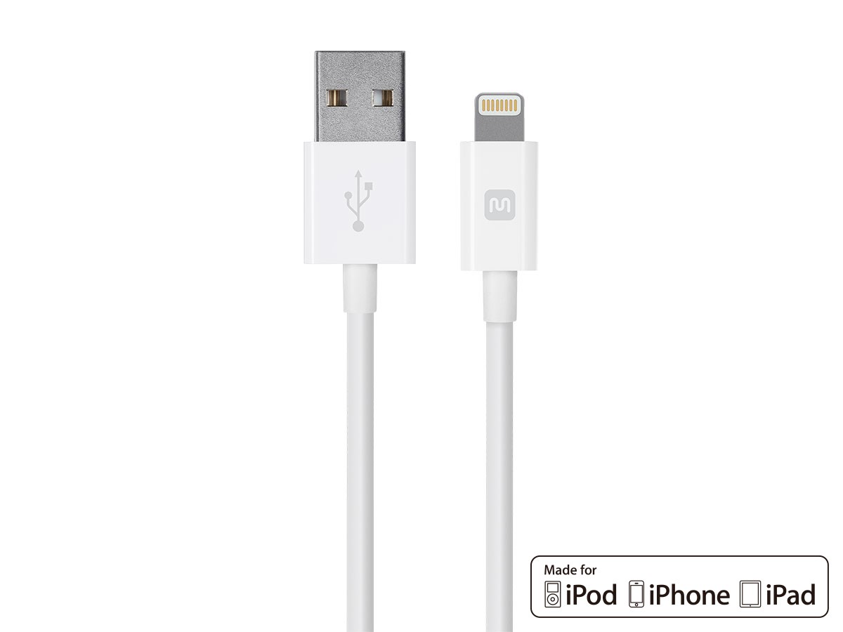 Picture of Monoprice 12842 10 ft. Charge & Sync Cable for Apple Lightning Enabled Devices&#44; White