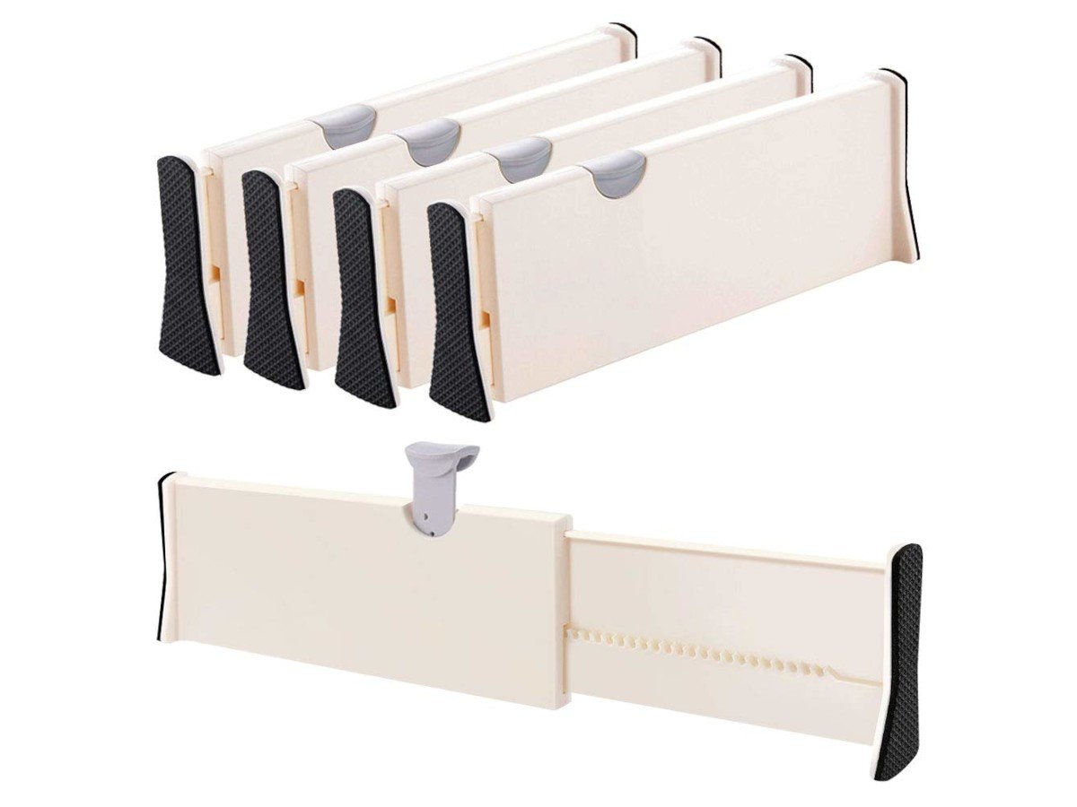 44561 15-21 in. MPM Extra Long Adjustable Drawer Divider, Pack of 4
