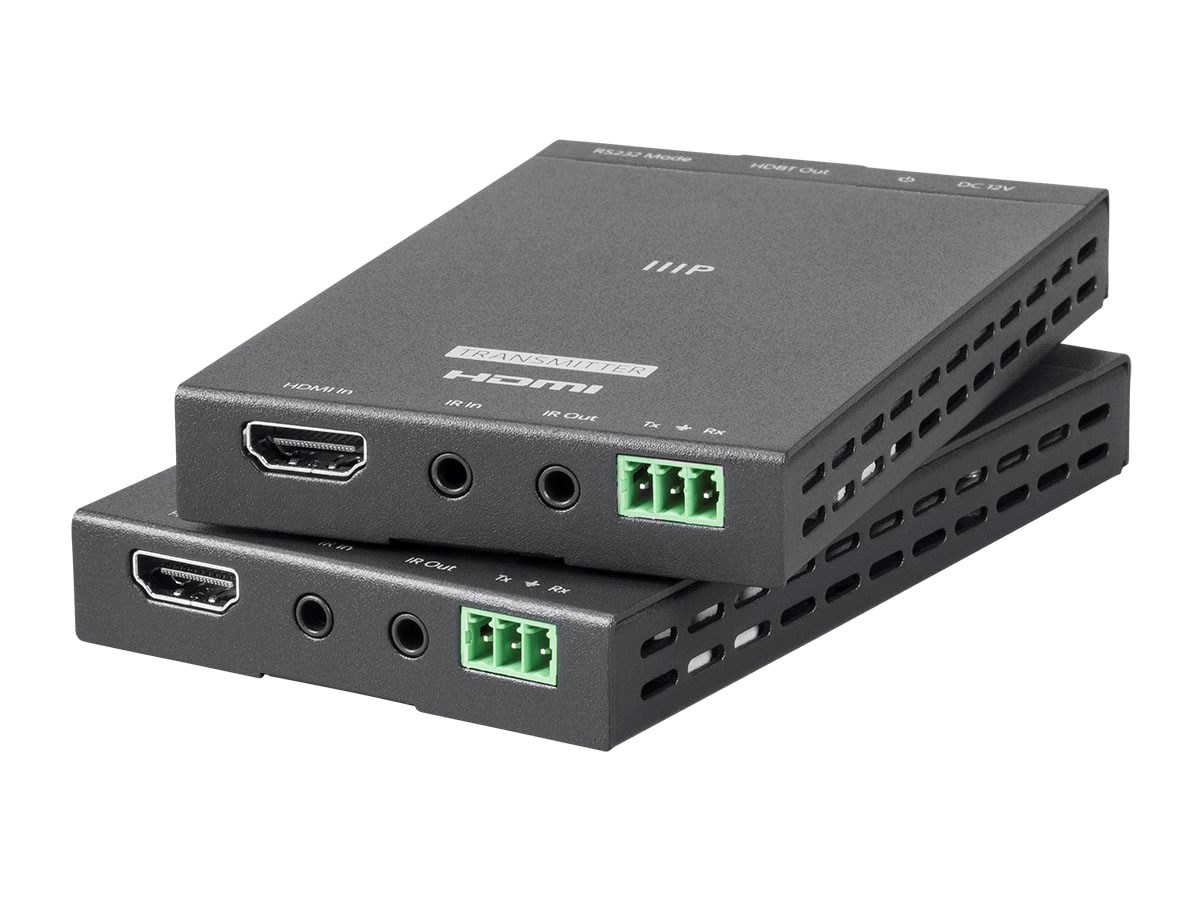 Picture of Monoprice 21609 Blackbird 4K Pro HDBaseT Extender Kit&#44; IR with PoC&#44; RS232 & HDCP 2.2