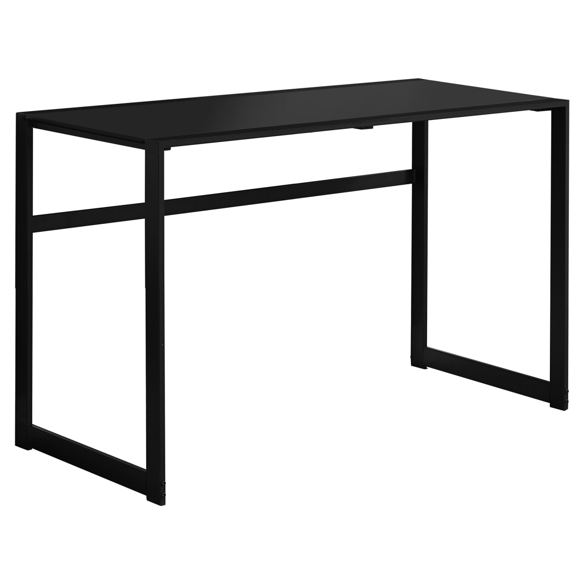 Picture of Monarch Specialties I 7379 48 in. Black Metal Tempered Glass Computer Desk