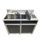 Commercial Three Basins 12 in. Each & Hand Washing Sink