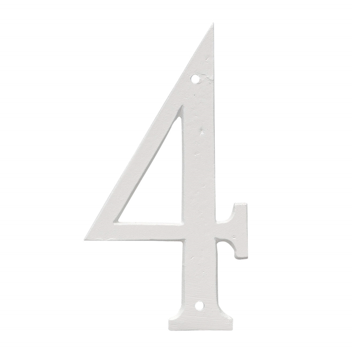 8 in. Standard House Number, White - Number, 4