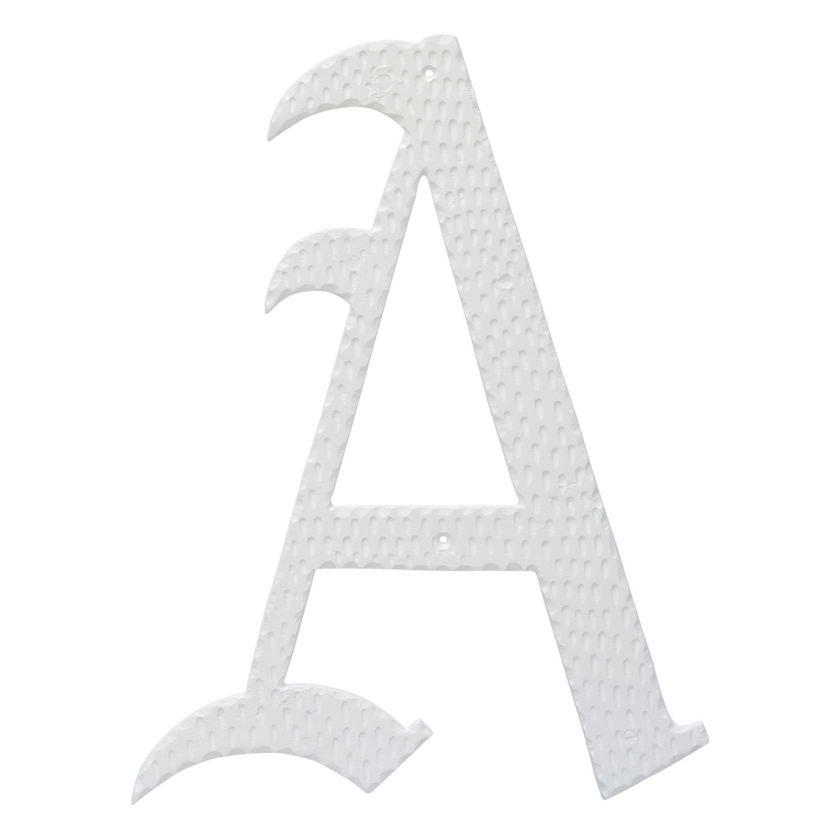 16 in. Home Accent Individual Monogram Letter, White - A Letter