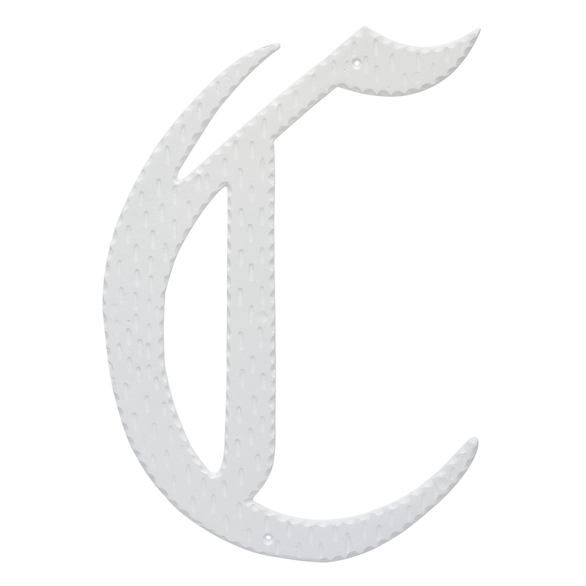 16 in. Home Accent Individual Monogram Letter, White - C Letter