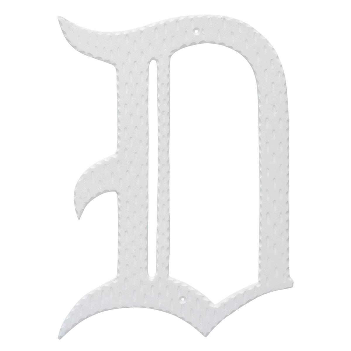 16 in. Home Accent Individual Monogram Letter, White - D Letter