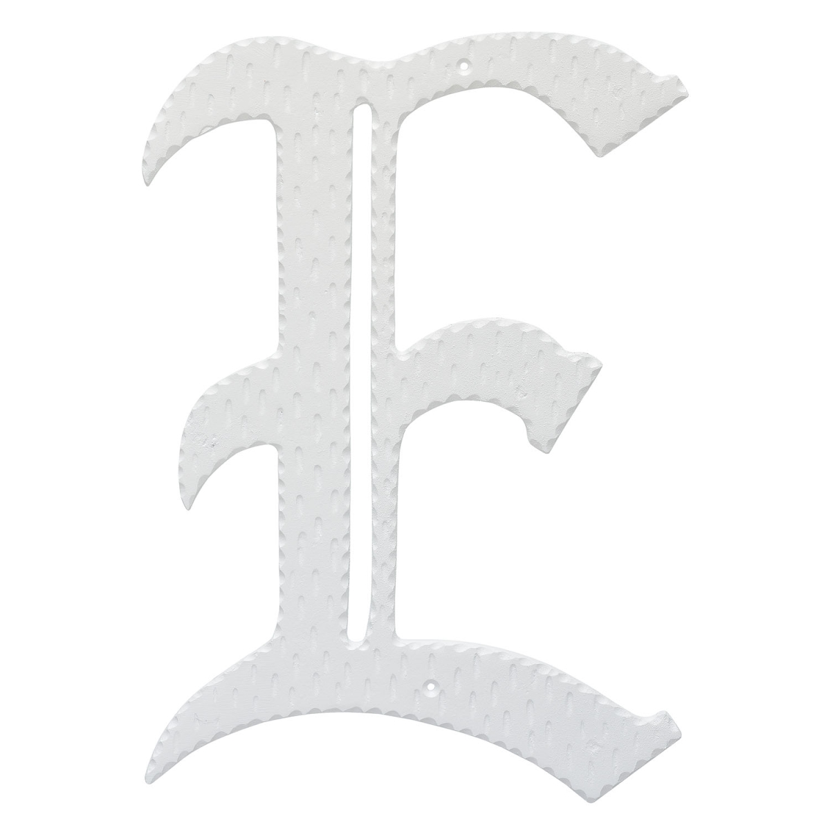 16 in. Home Accent Individual Monogram Letter, White - E Letter
