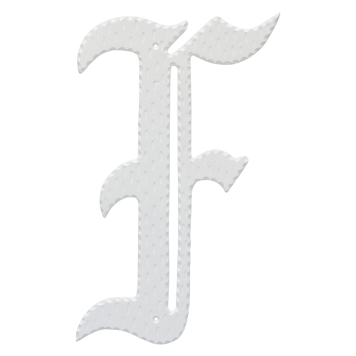 16 in. Home Accent Individual Monogram Letter, White - F Letter
