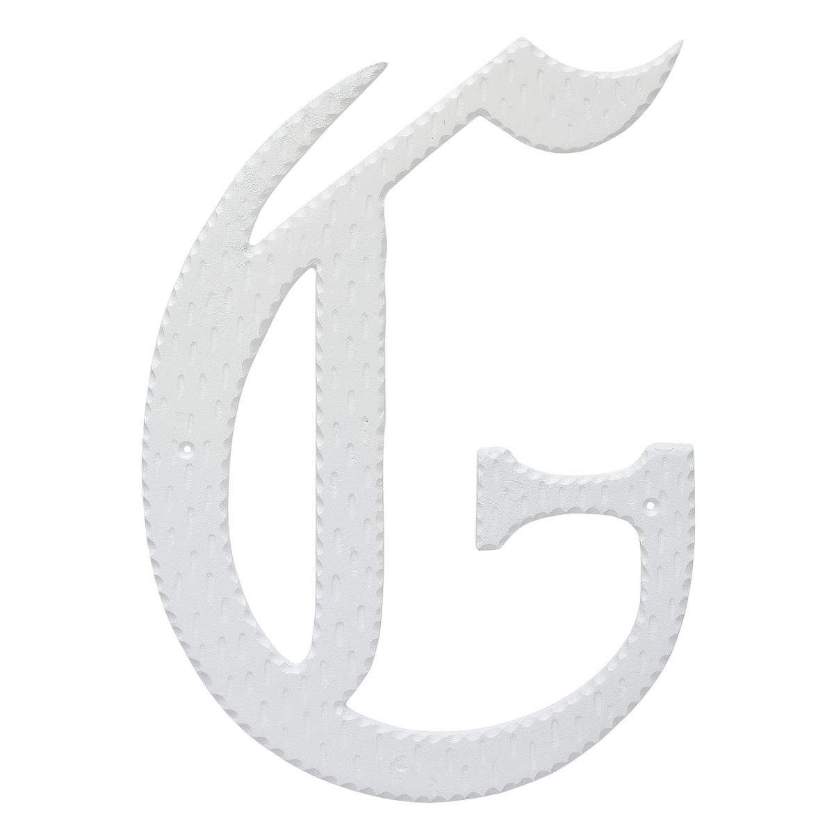 16 in. Home Accent Individual Monogram Letter, White - G Letter