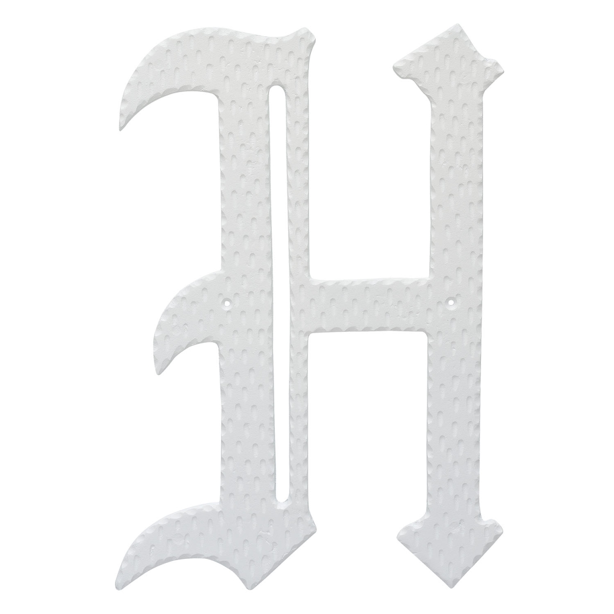16 in. Home Accent Individual Monogram Letter, White - H Letter