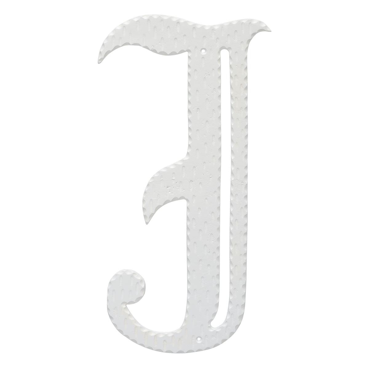 16 in. Home Accent Individual Monogram Letter, White - J Letter