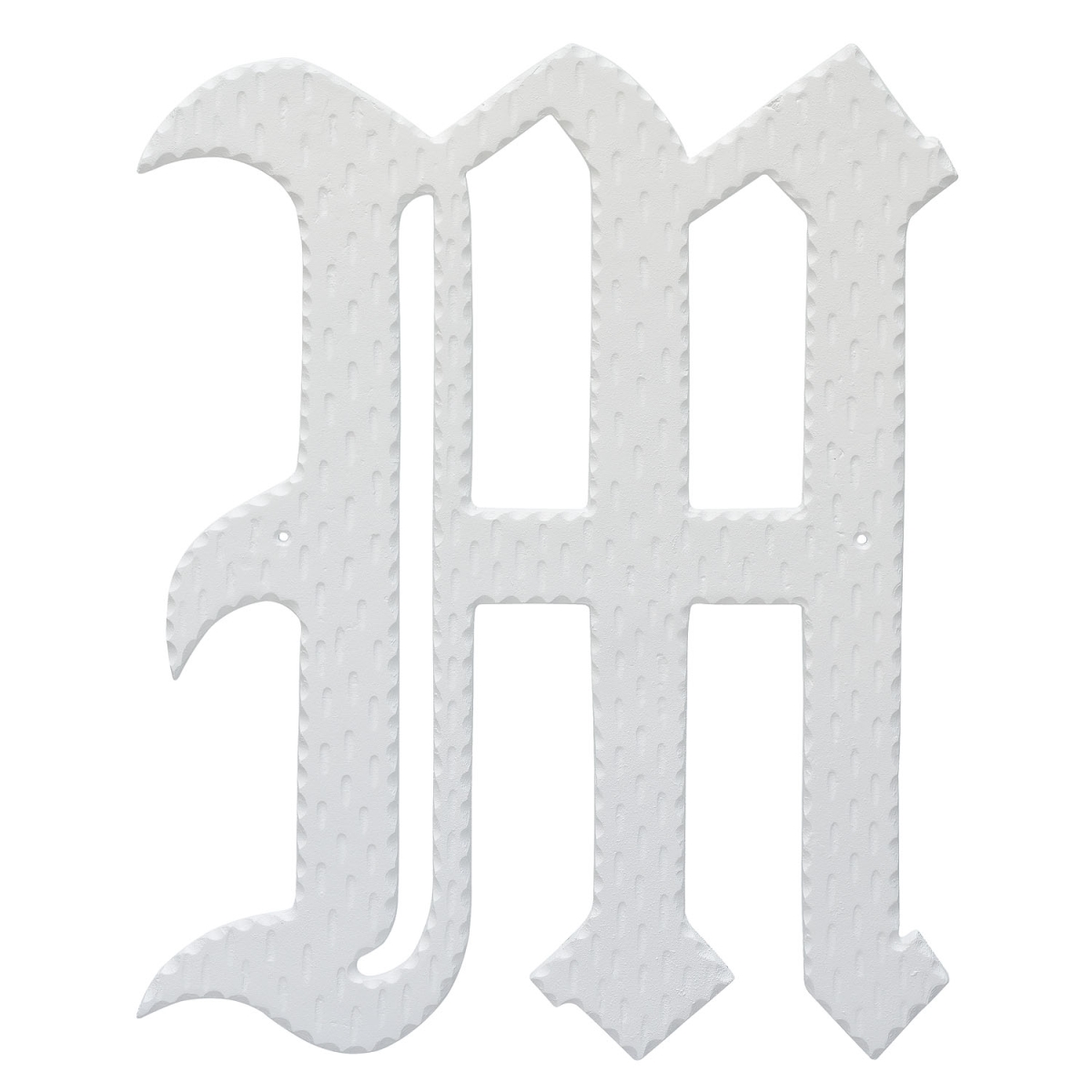 16 in. Home Accent Individual Monogram Letter, White - M Letter