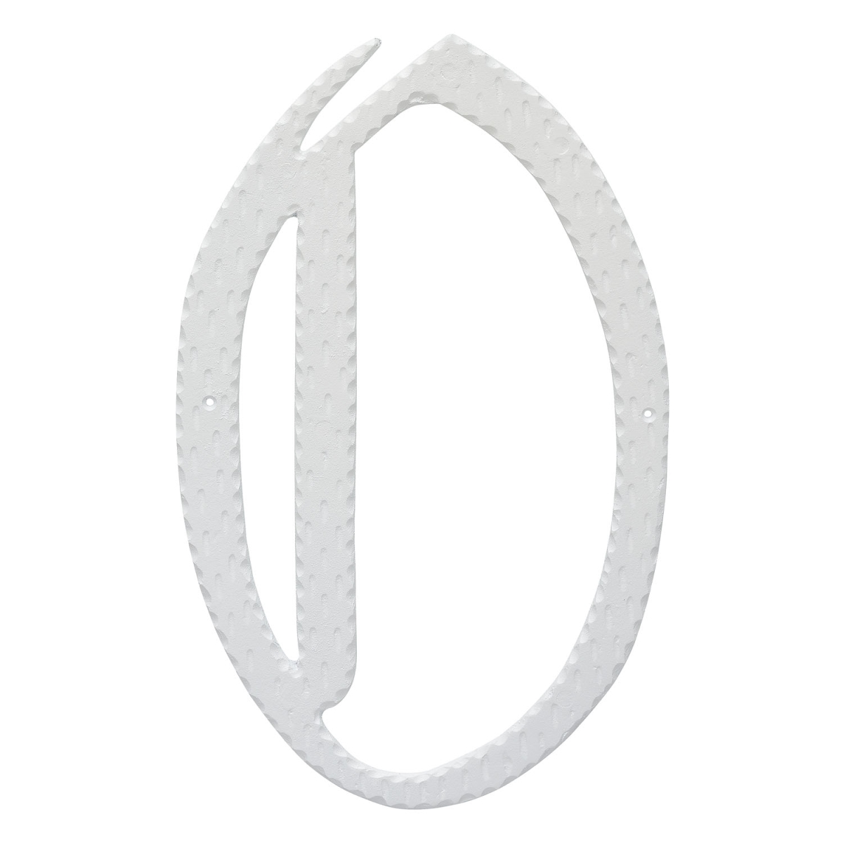 16 in. Home Accent Individual Monogram Letter, White - O Letter