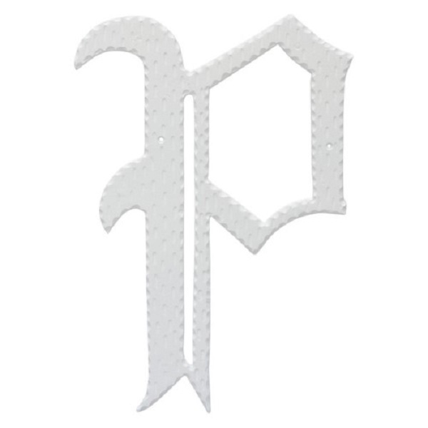 16 in. Home Accent Individual Monogram Letter, White - P Letter