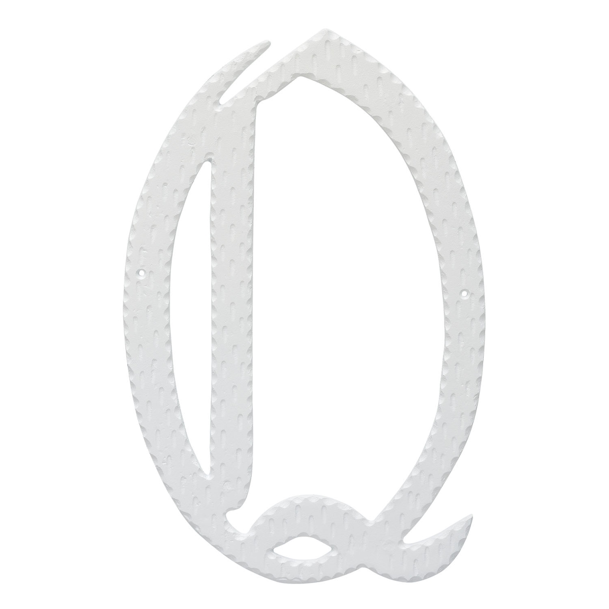 16 in. Home Accent Individual Monogram Letter, White - Q Letter