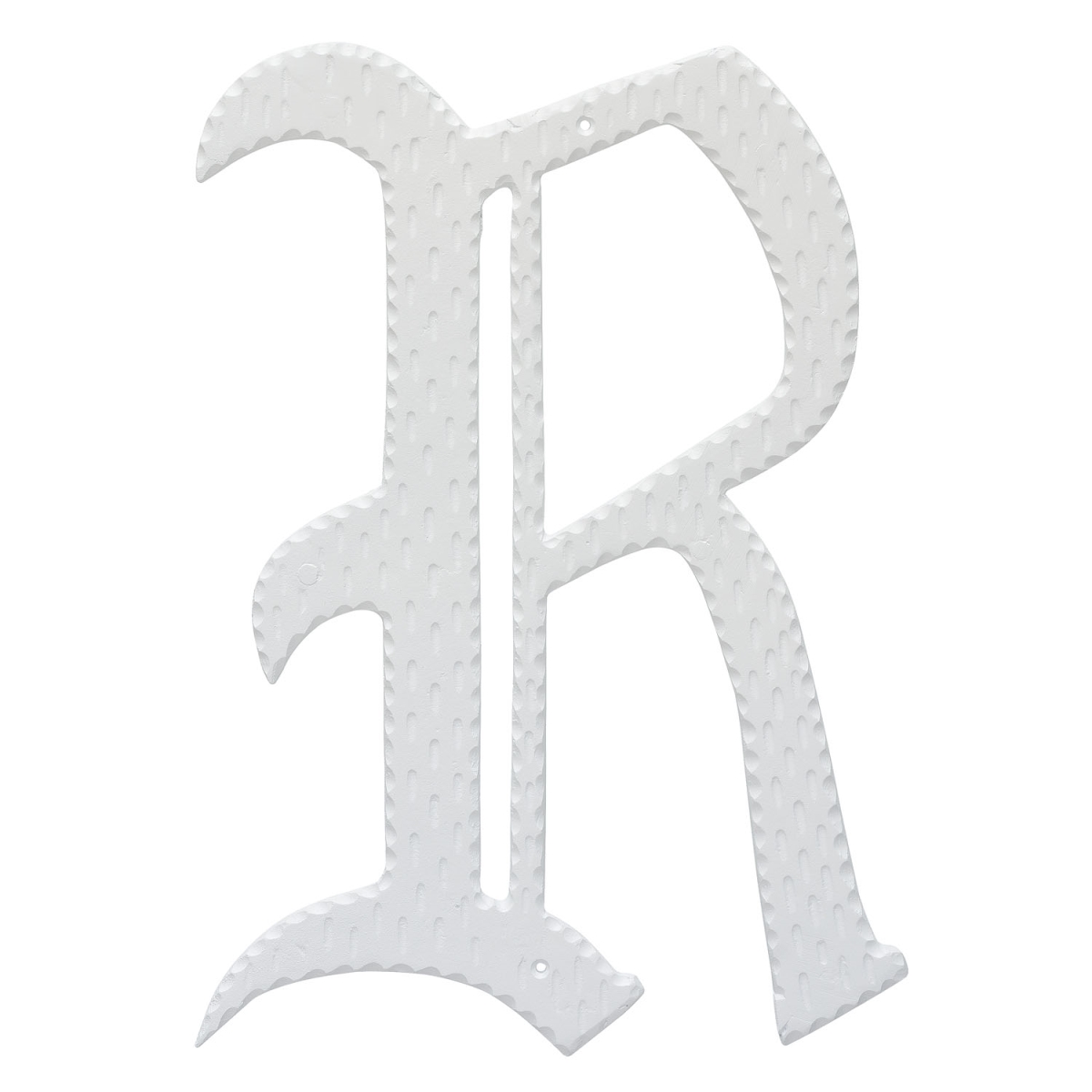 16 in. Home Accent Individual Monogram Letter, White - R Letter