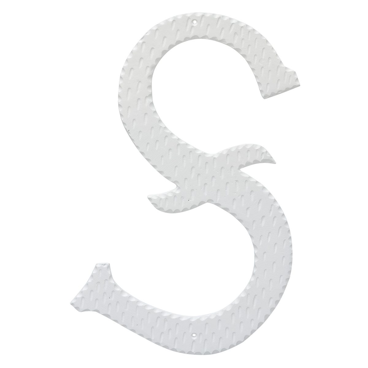 16 in. Home Accent Individual Monogram Letter, White - S Letter