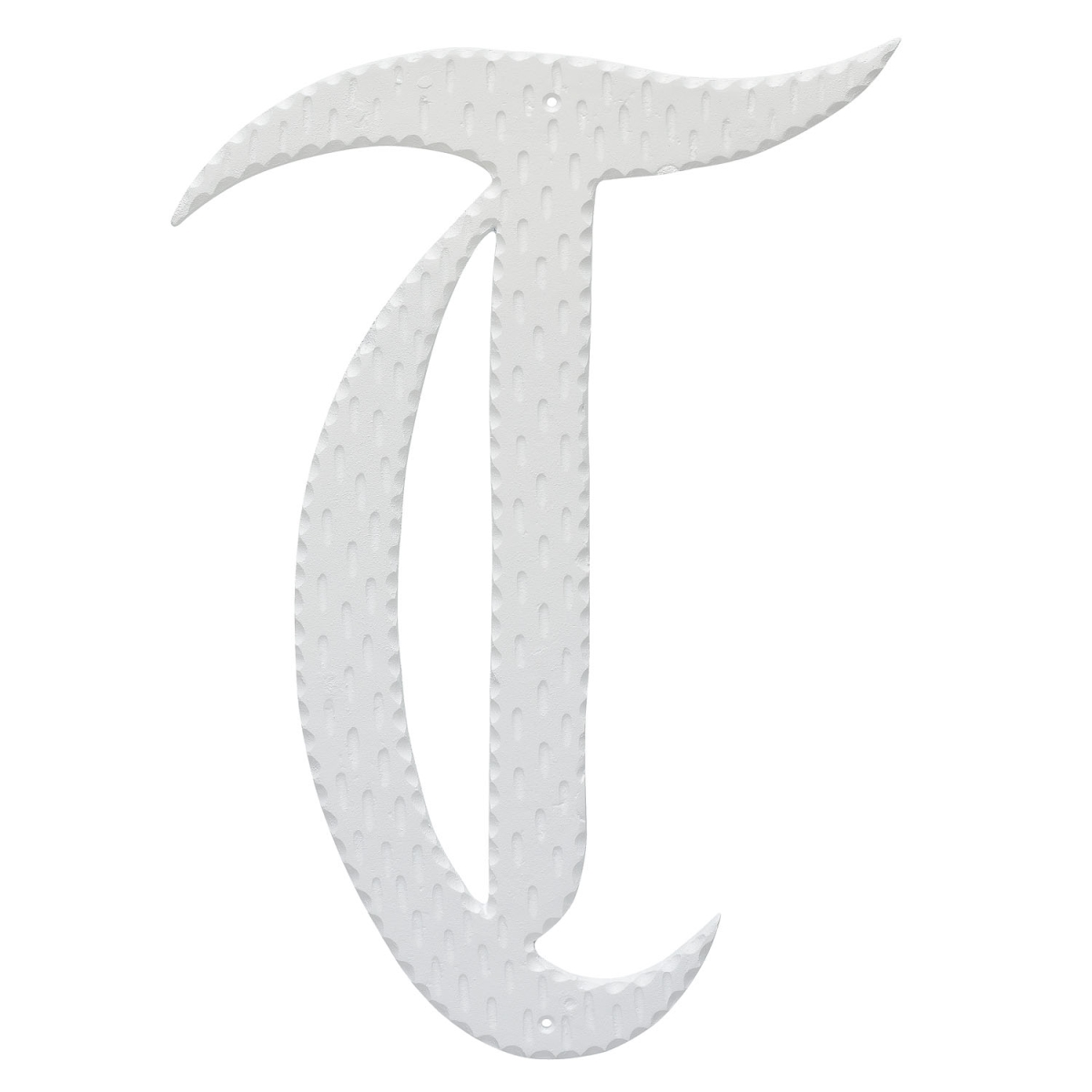 16 in. Home Accent Individual Monogram Letter, White - T Letter
