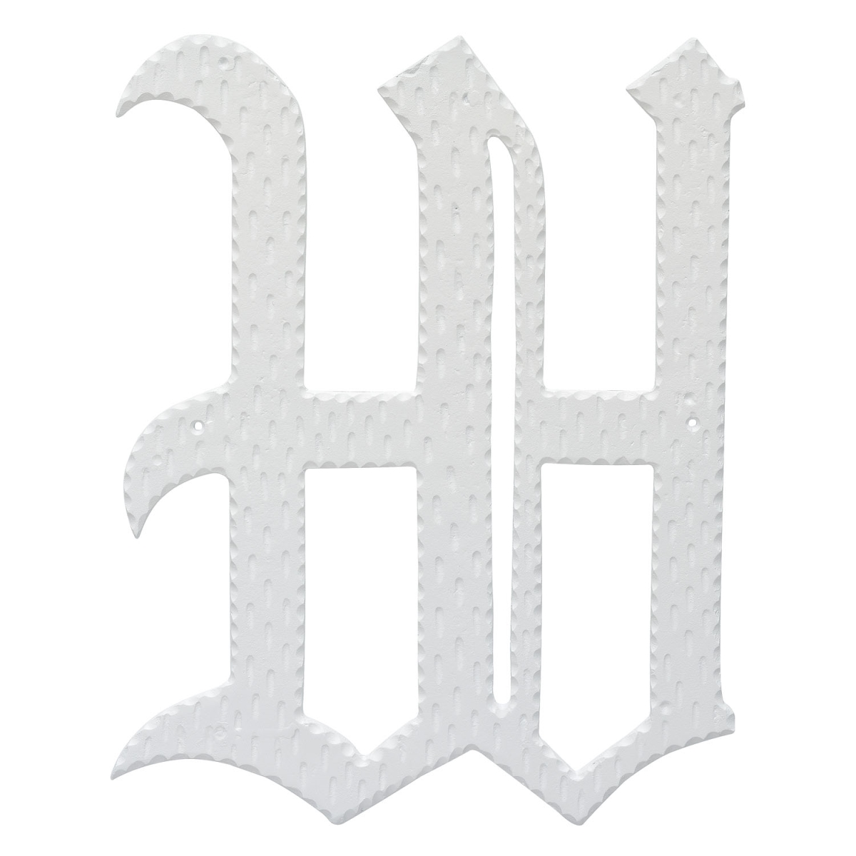 16 in. Home Accent Individual Monogram Letter, White - W Letter
