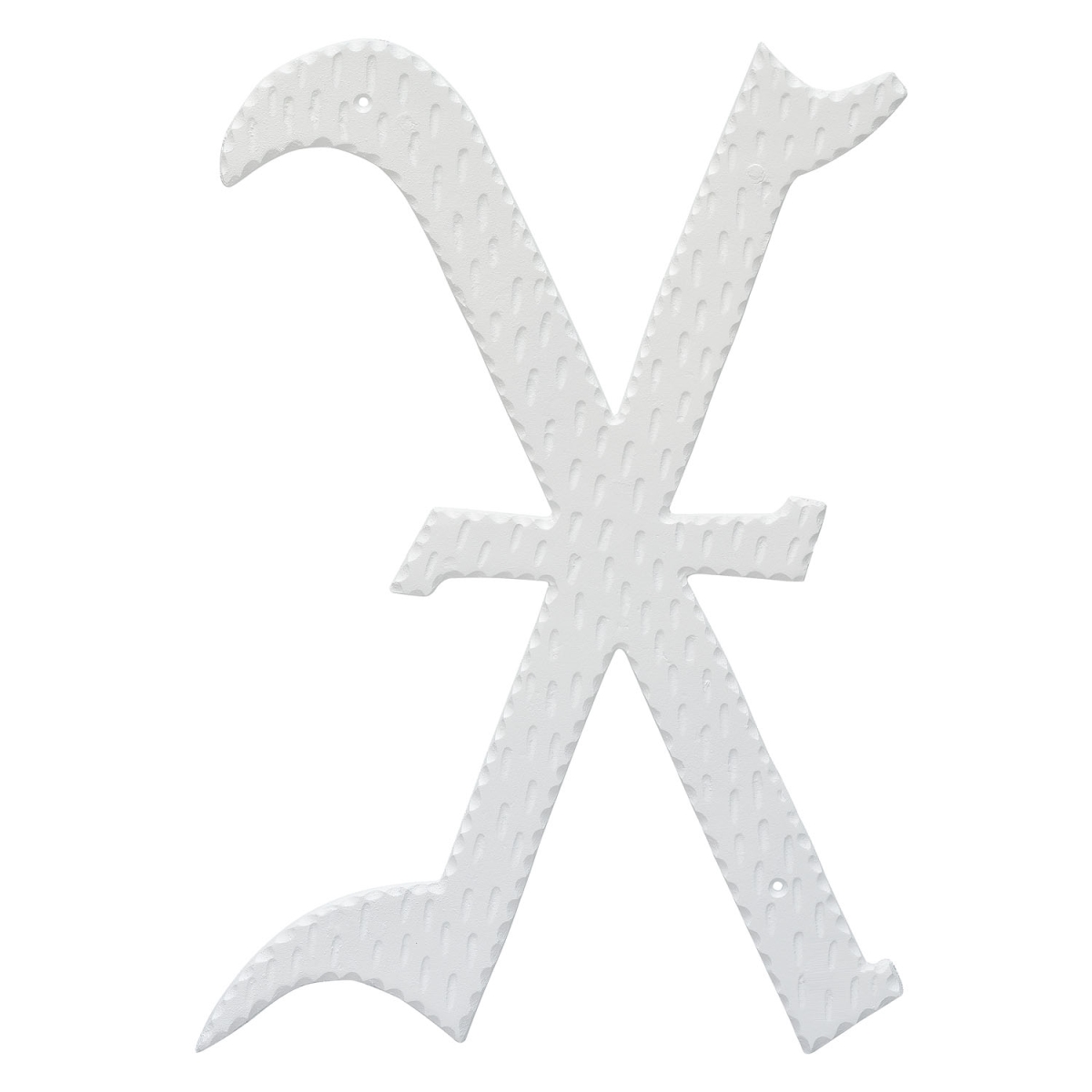 16 in. Home Accent Individual Monogram Letter, White - X Letter